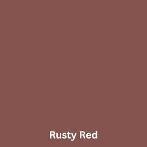Rust red kitchen
